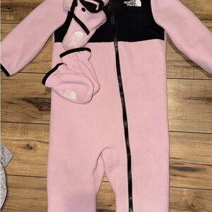 The North Face Kids Pink and Black Denali